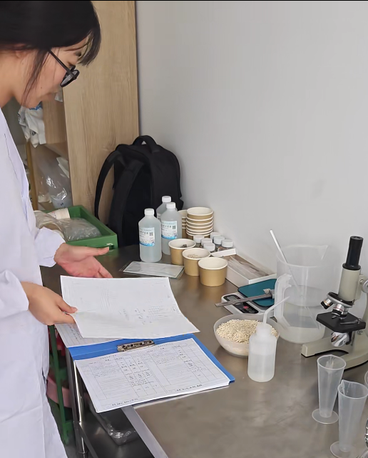 Raw material samples inspected in Gormeet QC lab
