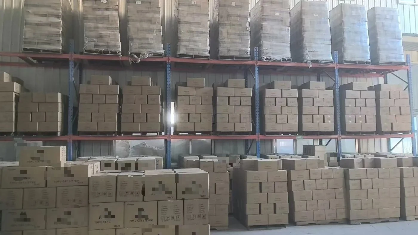 Interior view of finished goods warehouse