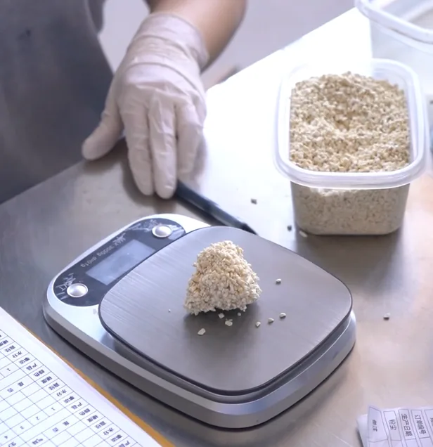 Clumping test - weighing