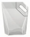 Standing bag with heat-sealing side handle