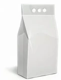 Back sealing bag with hole punched handle