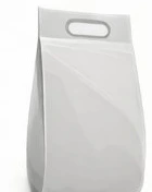 Four sides sealing standing bag with heat-sealing handle